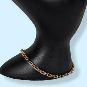 Short Link Paperclip Chain Bracelet